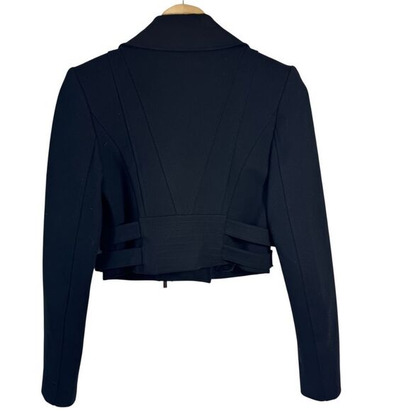 Marciano For Guess Women's Black Viscose Cropped Moto Style Jacket Sz S - Picture 2 of 12